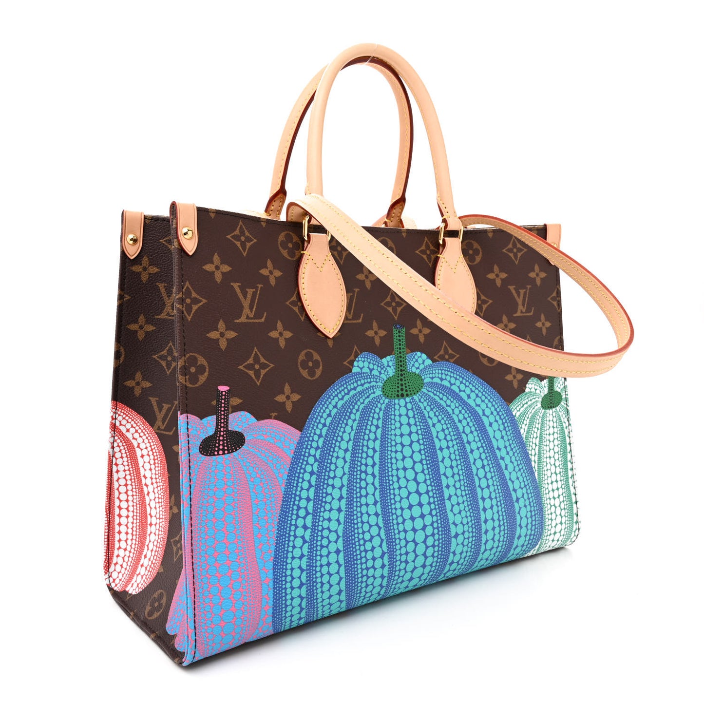 LV X YK Monogram Pumpkin Onthego MM Multicolor