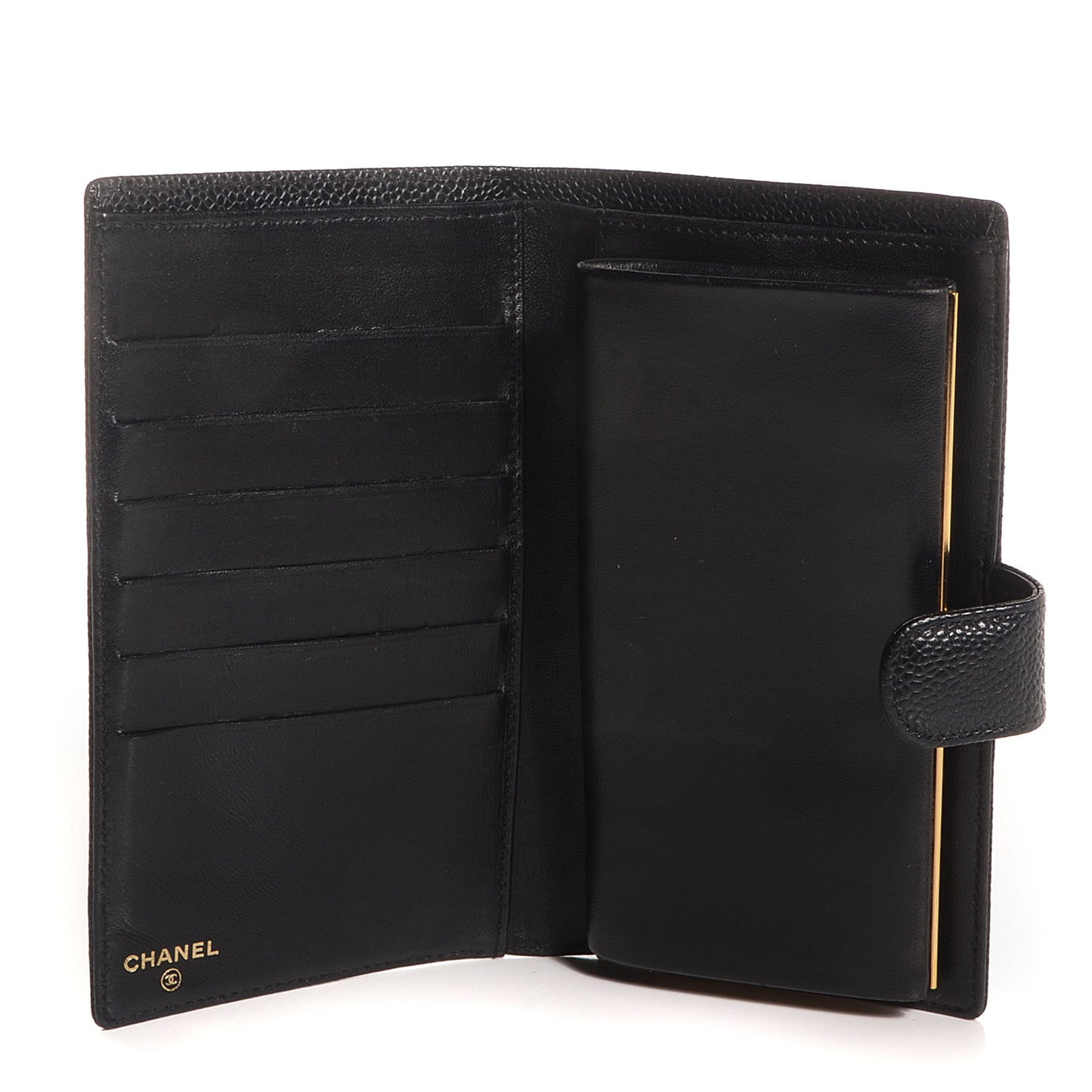 Caviar CC French Wallet Black
