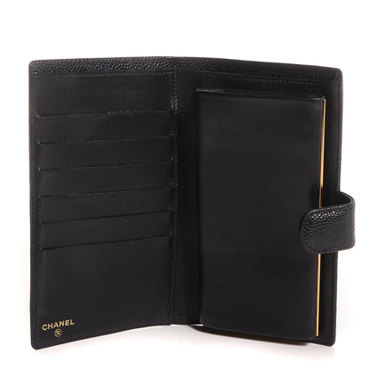 Chanel Caviar CC French Wallet Black 5 of 8