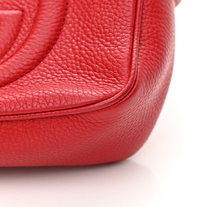 Gucci Pebbled Calfskin Small Soho Disco Bag Vibrant Red 11 of 12