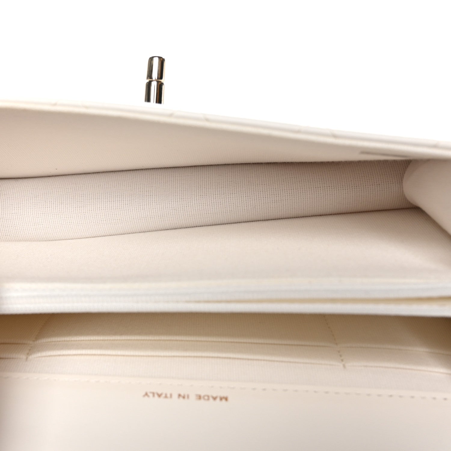 Chanel Lambskin Quilted Crystal Top Handle Rectangular Flap White 12 of 13