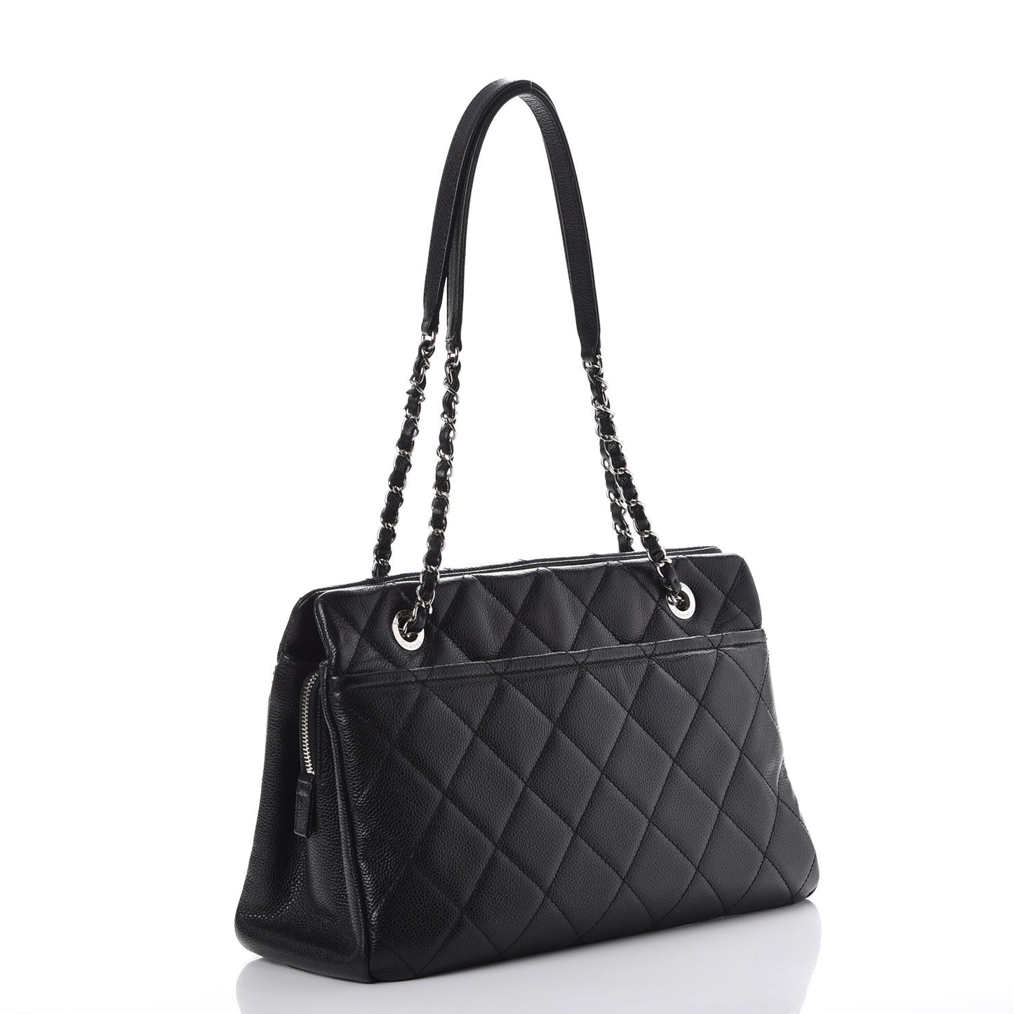 Caviar Quilted Timeless CC Tote Black