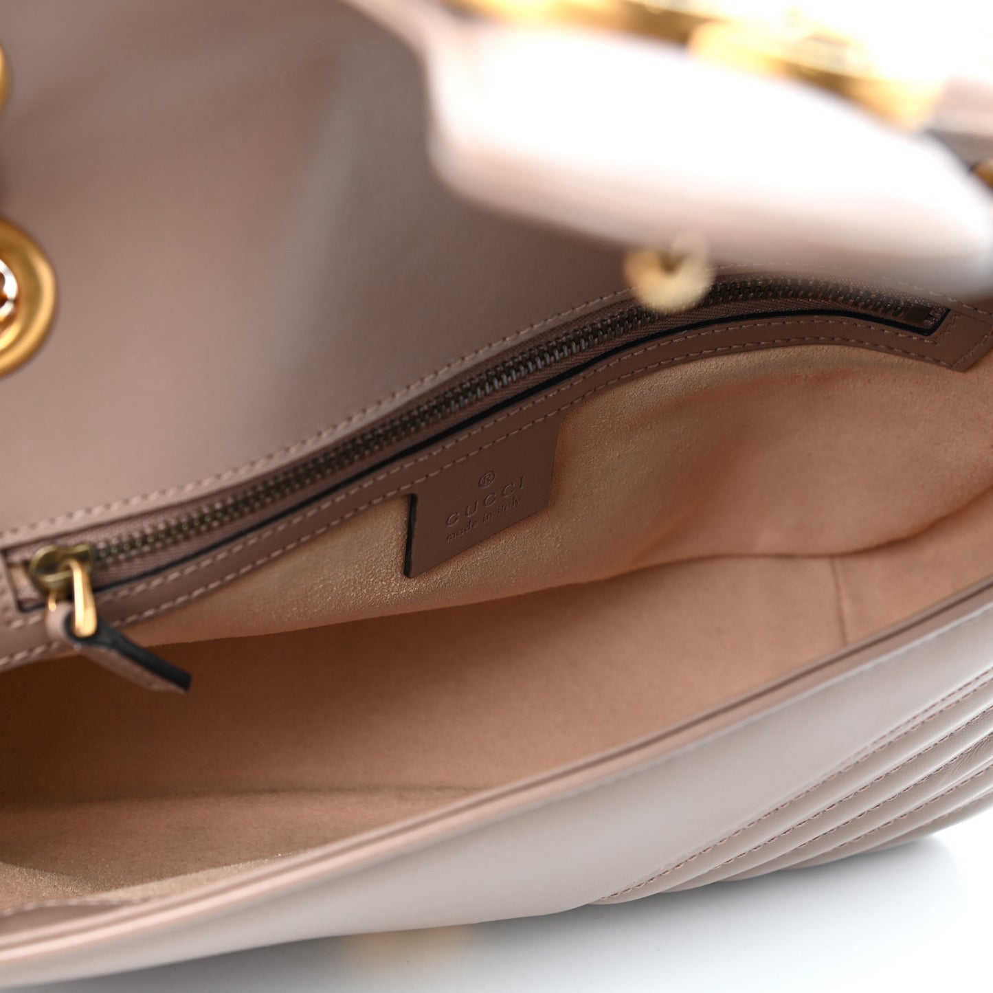 Calfskin Matelasse Small GG Marmont Shoulder Bag Porcelain Rose