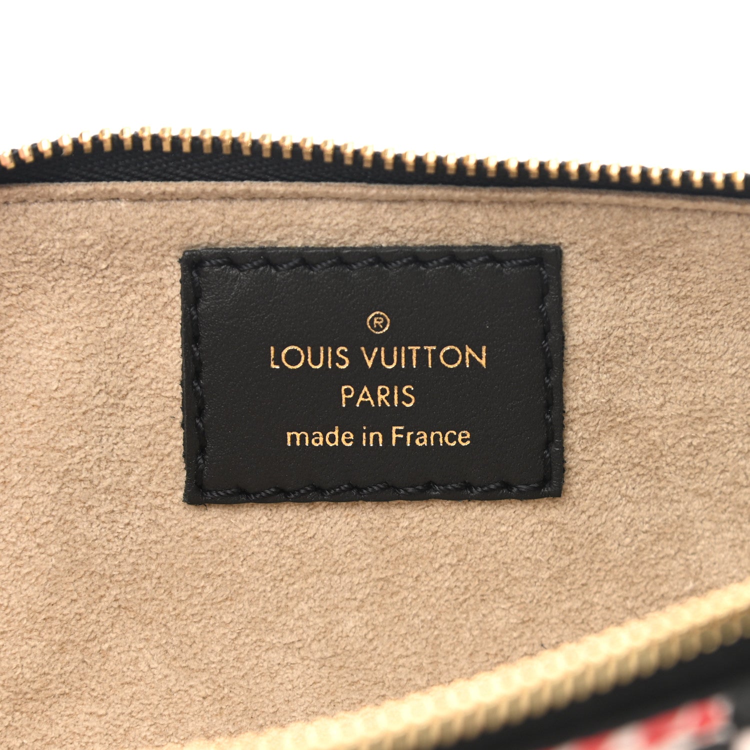 Louis Vuitton Monogram Giant Crafty Elizabeth Pencil Pouch Creme Rouge Black 5 of 6