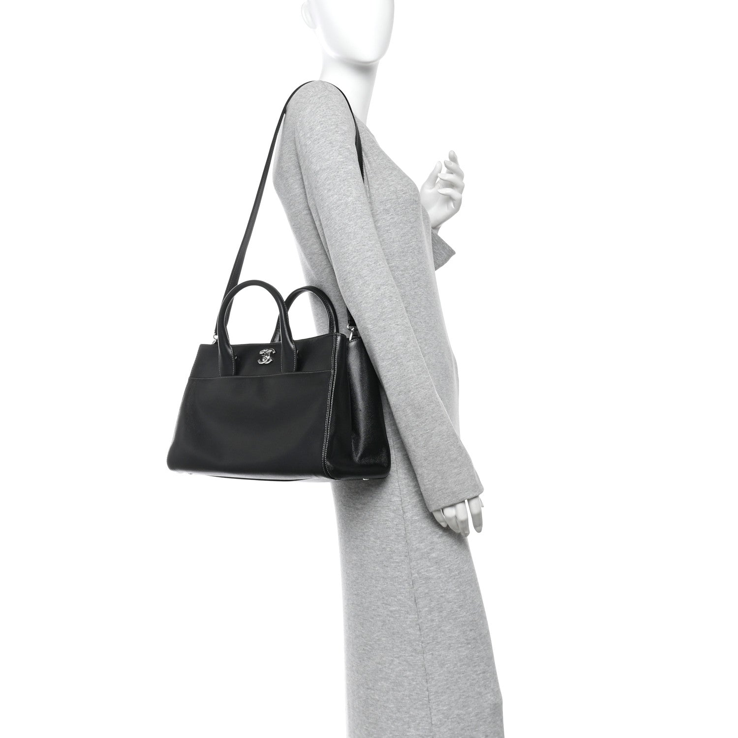 Chanel Caviar Cerf Executive Shopper Tote Black 2 of 10