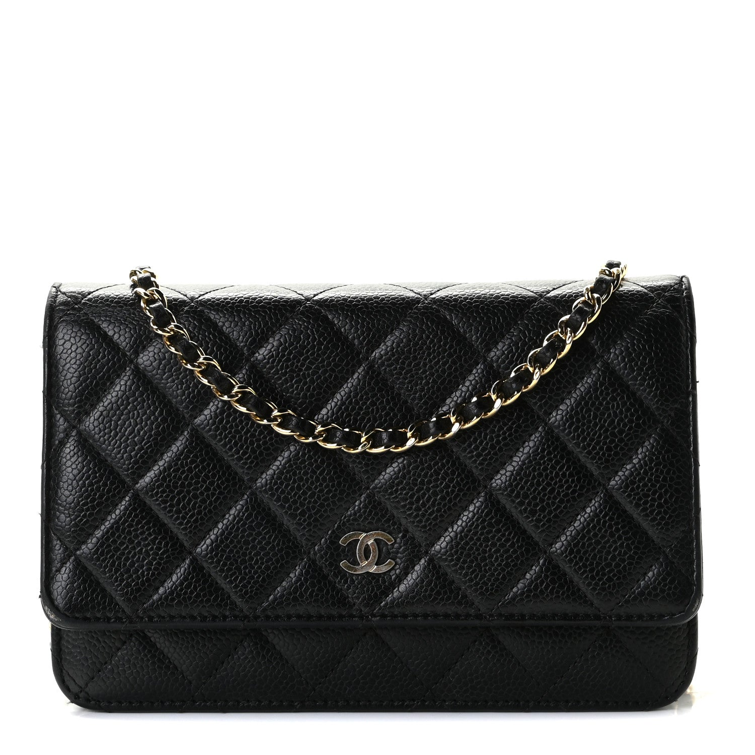 Chanel Caviar Quilted Wallet On Chain WOC Black 1 of 9