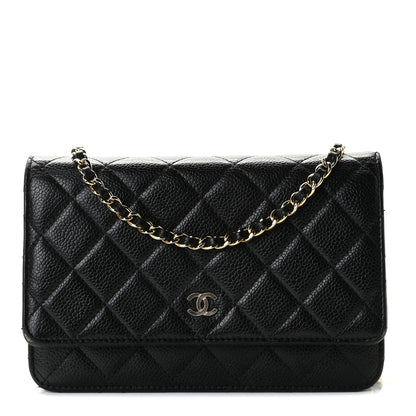 Chanel Caviar Quilted Wallet On Chain WOC Black 1 of 9