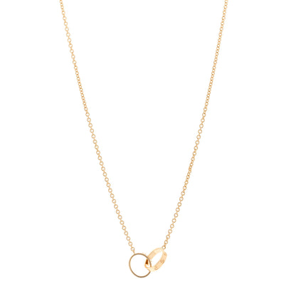 Cartier 18K Yellow Gold Interlocking LOVE Necklace 1 of 5