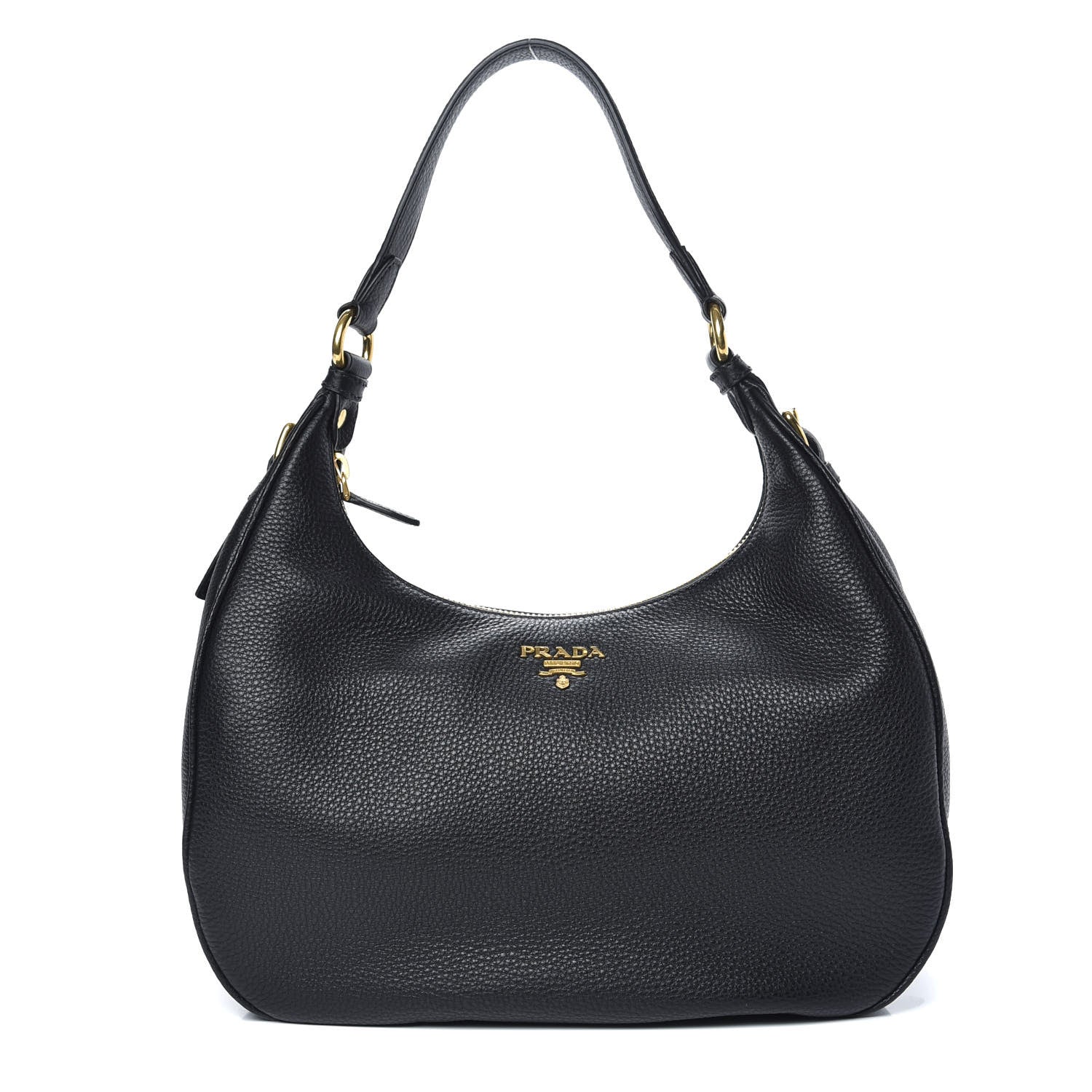 Prada Vitello Daino Hobo Black 1 of 9