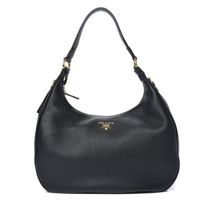 Prada Vitello Daino Hobo Black 1 of 9