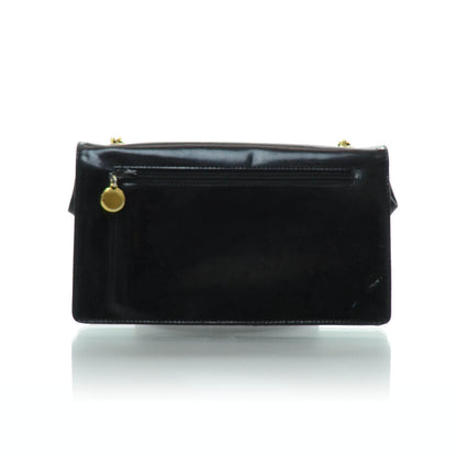 Chanel Patent Wallet on Chain Black 3 of 9