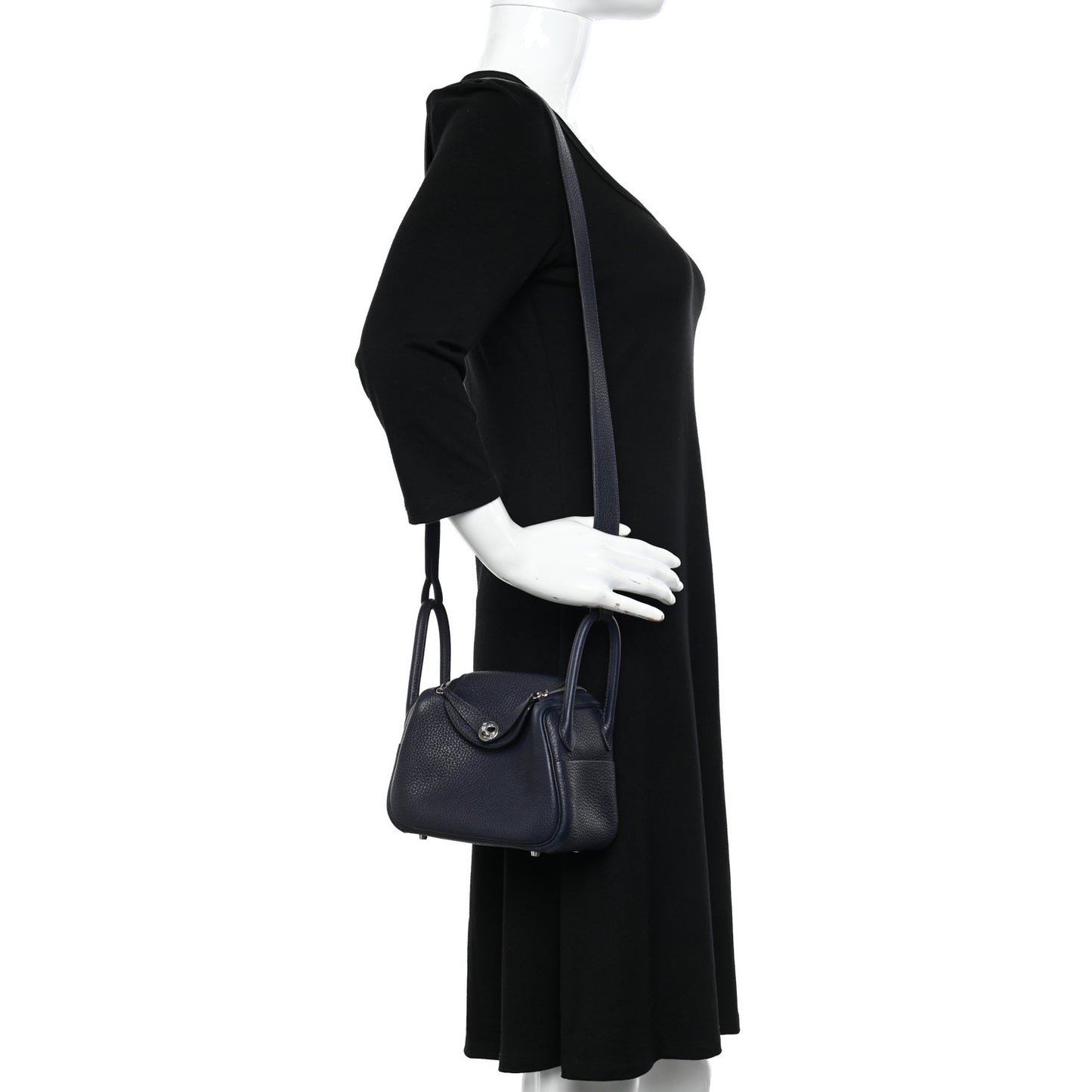 Taurillon Clemence Mini Lindy 20 Bleu Nuit