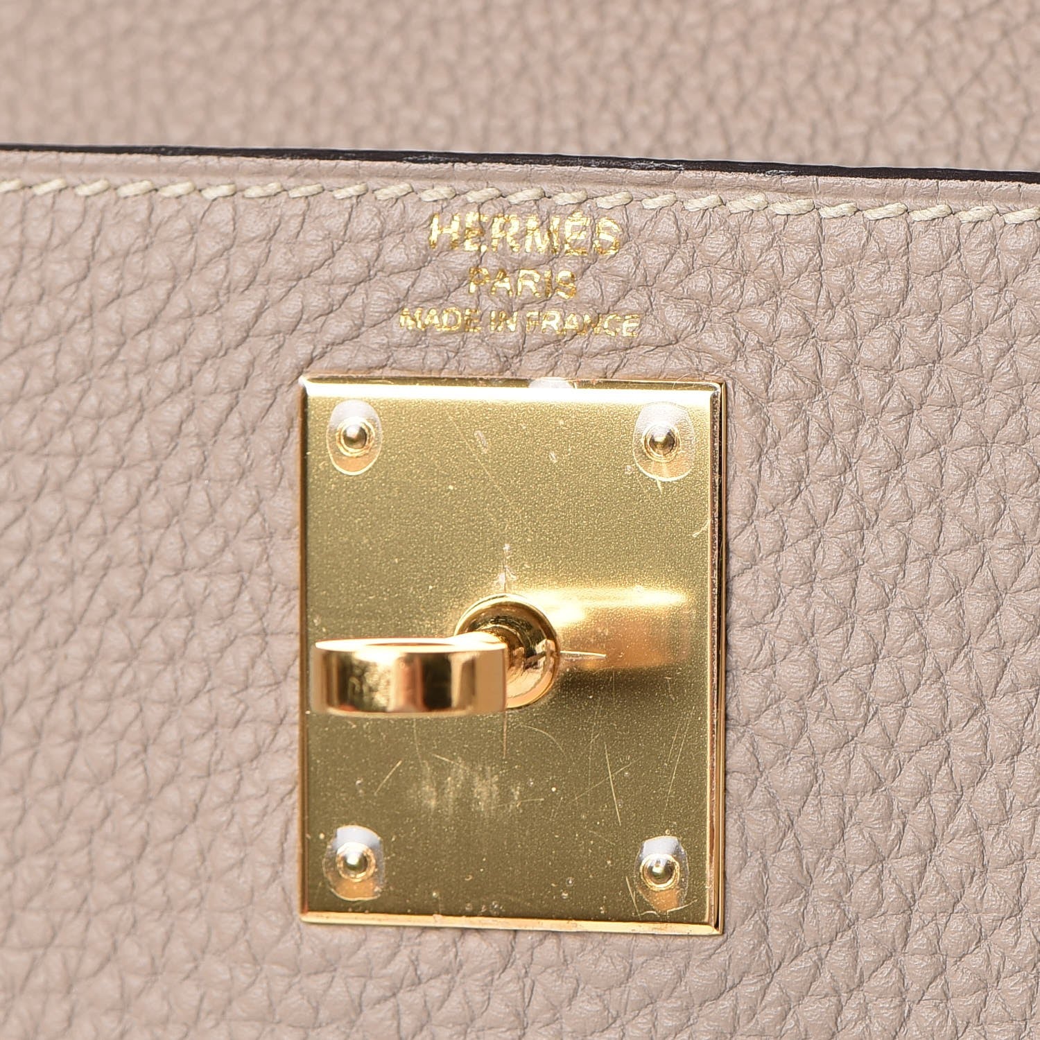 Hermes Taurillon Clemence Kelly Retourne 28 Gris Tourterelle 21 of 37