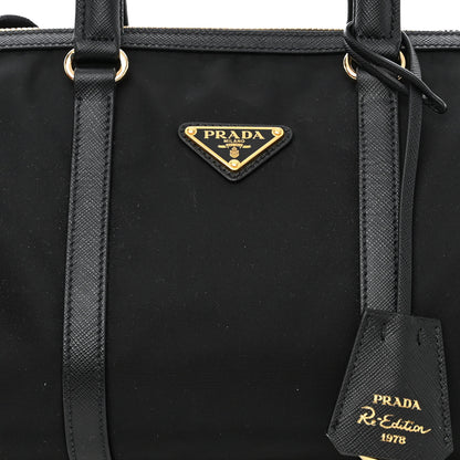Prada Re-Nylon Saffiano Medium Re-Edition 1978 Top Handle Bag Black 8 of 10