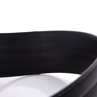 Chanel Calfskin Stitched CC Belt 85 34 Black 8 of 9