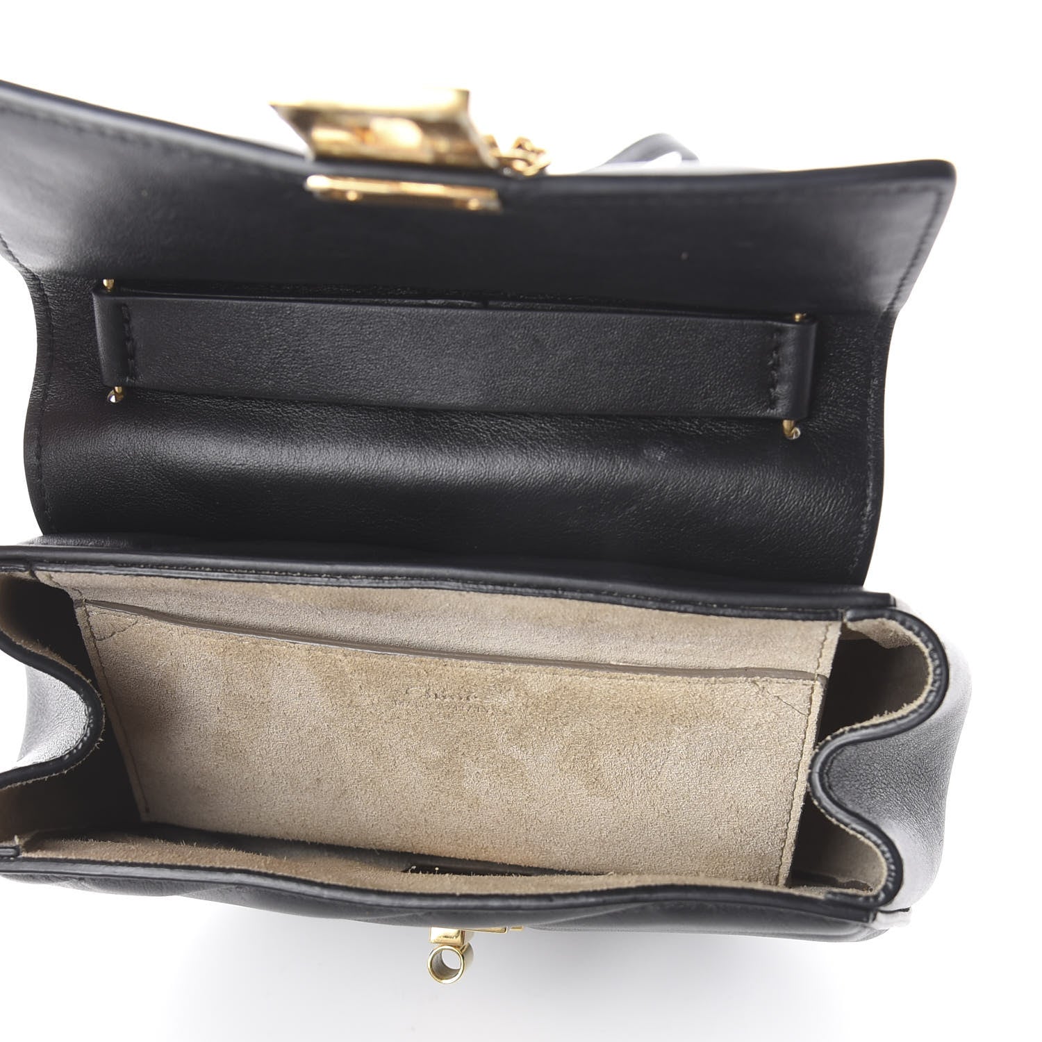 Chloe Calfskin Quilted Mini Drew Bijou Shoulder Bag Black 4 of 8