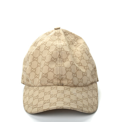 Gucci Cotton Monogram GG Web Baseball Hat Beige 2 of 4