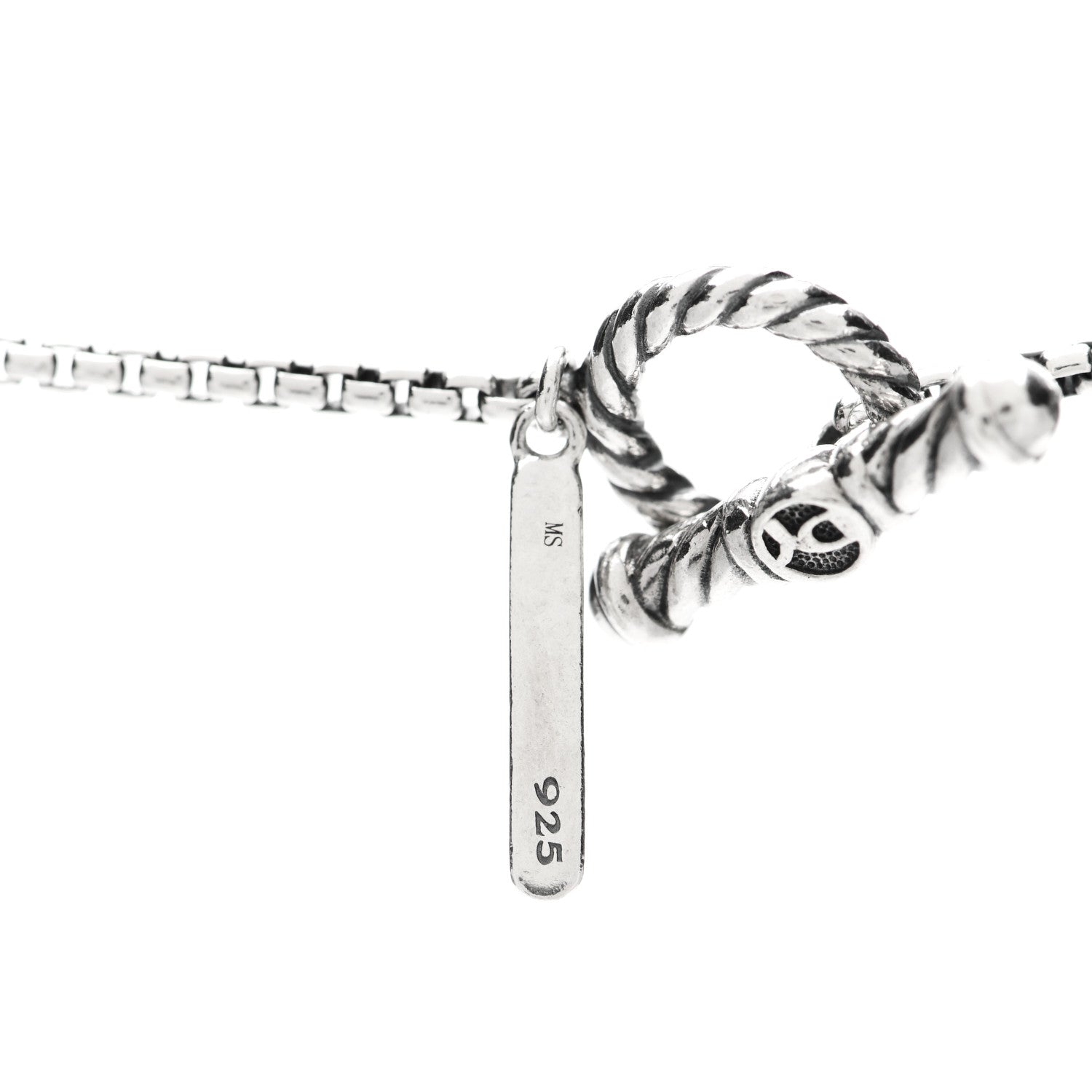 David Yurman Sterling Silver Quatrefoil Bead Chain Necklace 3 of 4