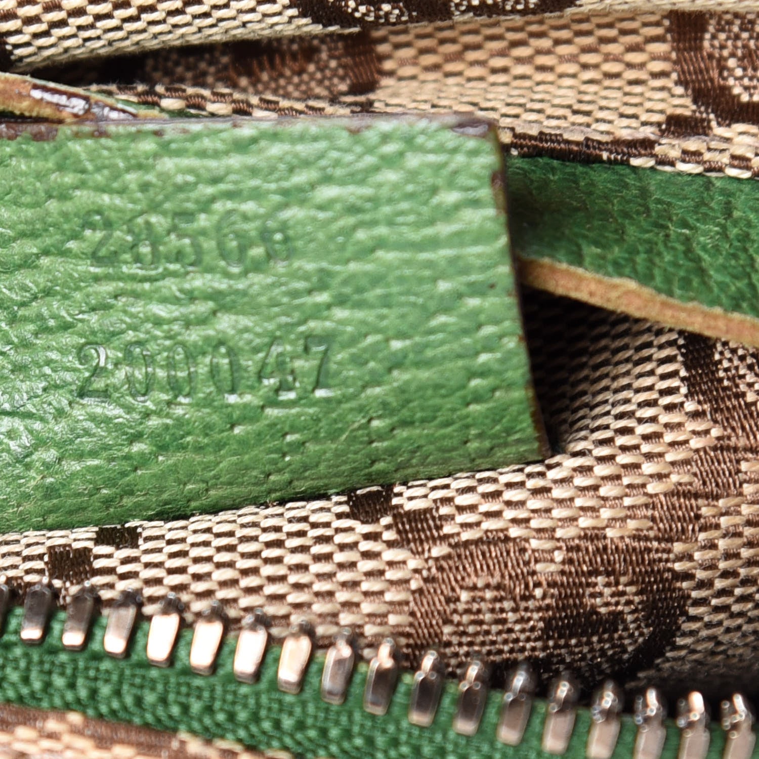 Gucci GG Monogram Web Double Pocket Belt Bag Green 10 of 12