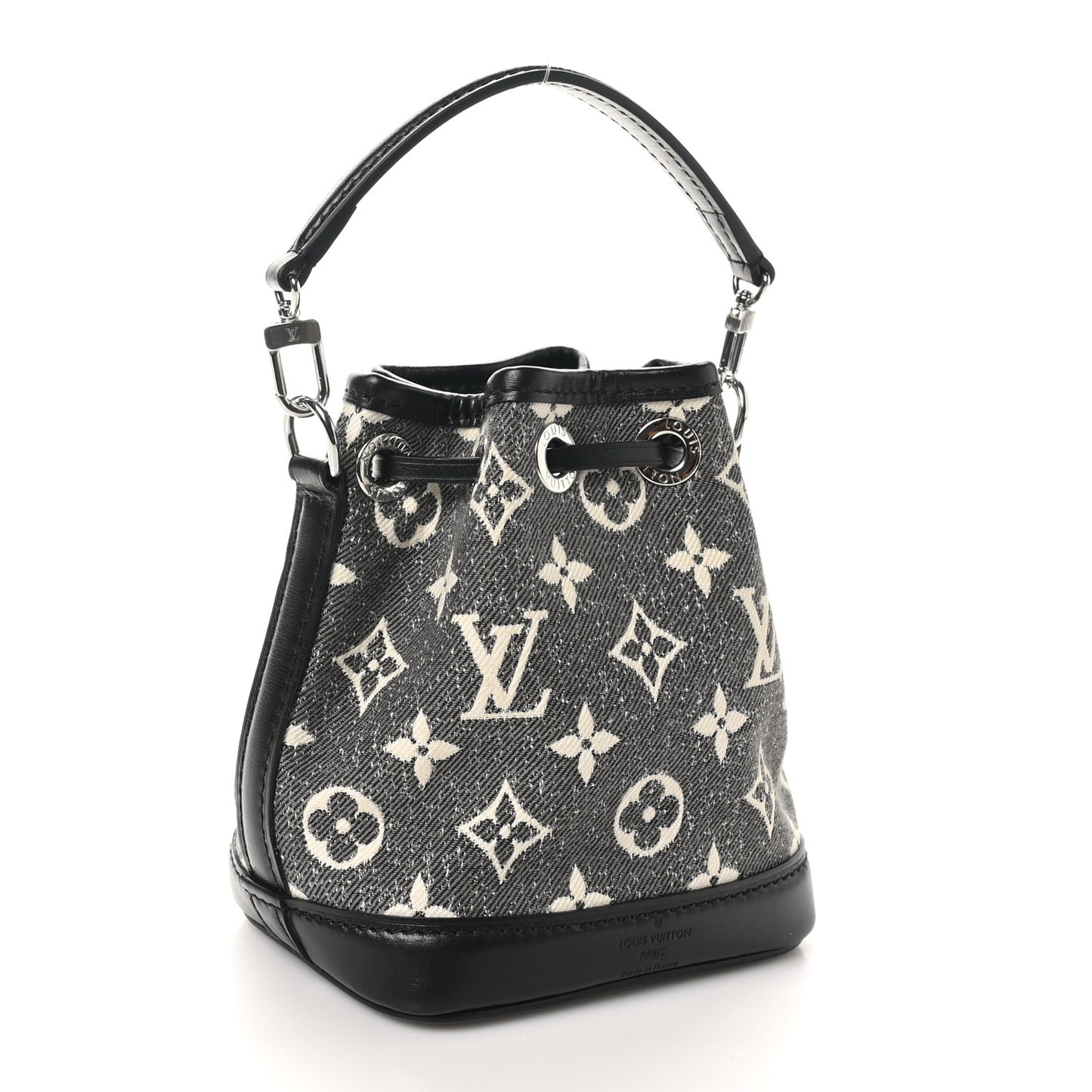 Monogram Jacquard Denim Nano Noe Bleu