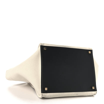 Celine Cotton Canvas Medium Phantom Luggage White 4 of 14
