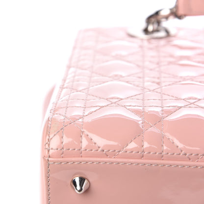 Christian Dior Patent Cannage Medium Lady Dior Rose Clair 11 of 16