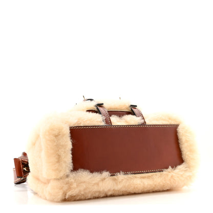 Chloe Shearling Vegetable Tanned Calfskin Mini Edith Sepia Brown 4 of 12