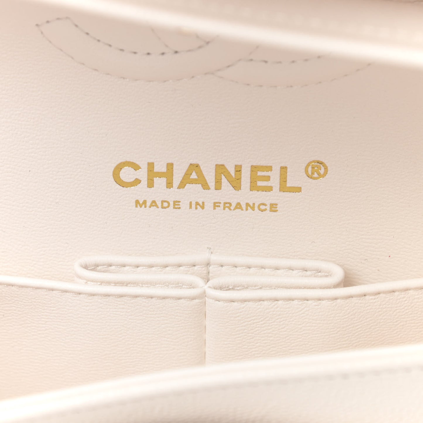 Caviar Quilted Small Double Flap White
