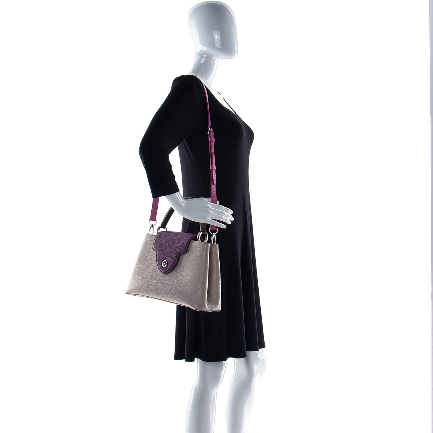 Taurillon Capucines PM Galet Violet
