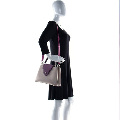 Louis Vuitton Taurillon Capucines PM Galet Violet 5 of 17