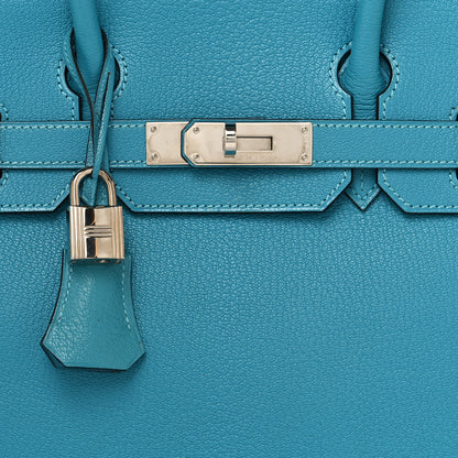 Hermes Chevre de Coromandel Birkin 30 Turquoise 8 of 13