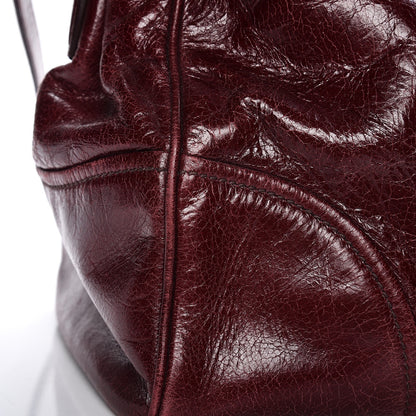 Miu Miu Vitello Shine Double Zip Tote Amaranth 11 of 18