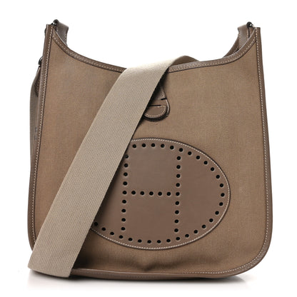 Hermes Toile Swift Evelyne II PM Etoupe 1 of 11