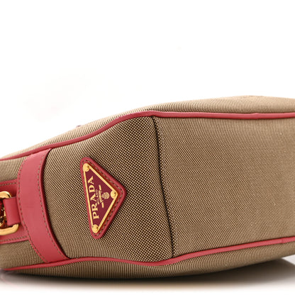 Prada Jacquard Logo Camera Bag Corda Peonia 9 of 10