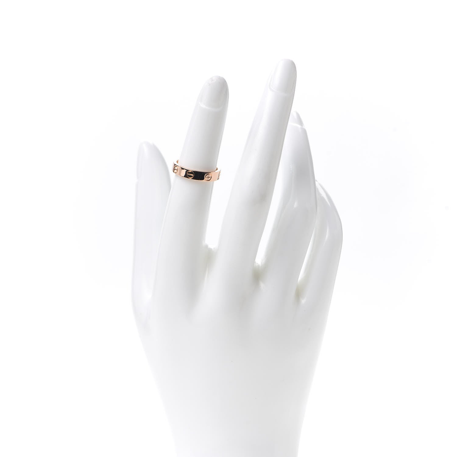 Cartier 18K Pink Gold 3.5mm LOVE Wedding Band Ring 48 4.5 2 of 4