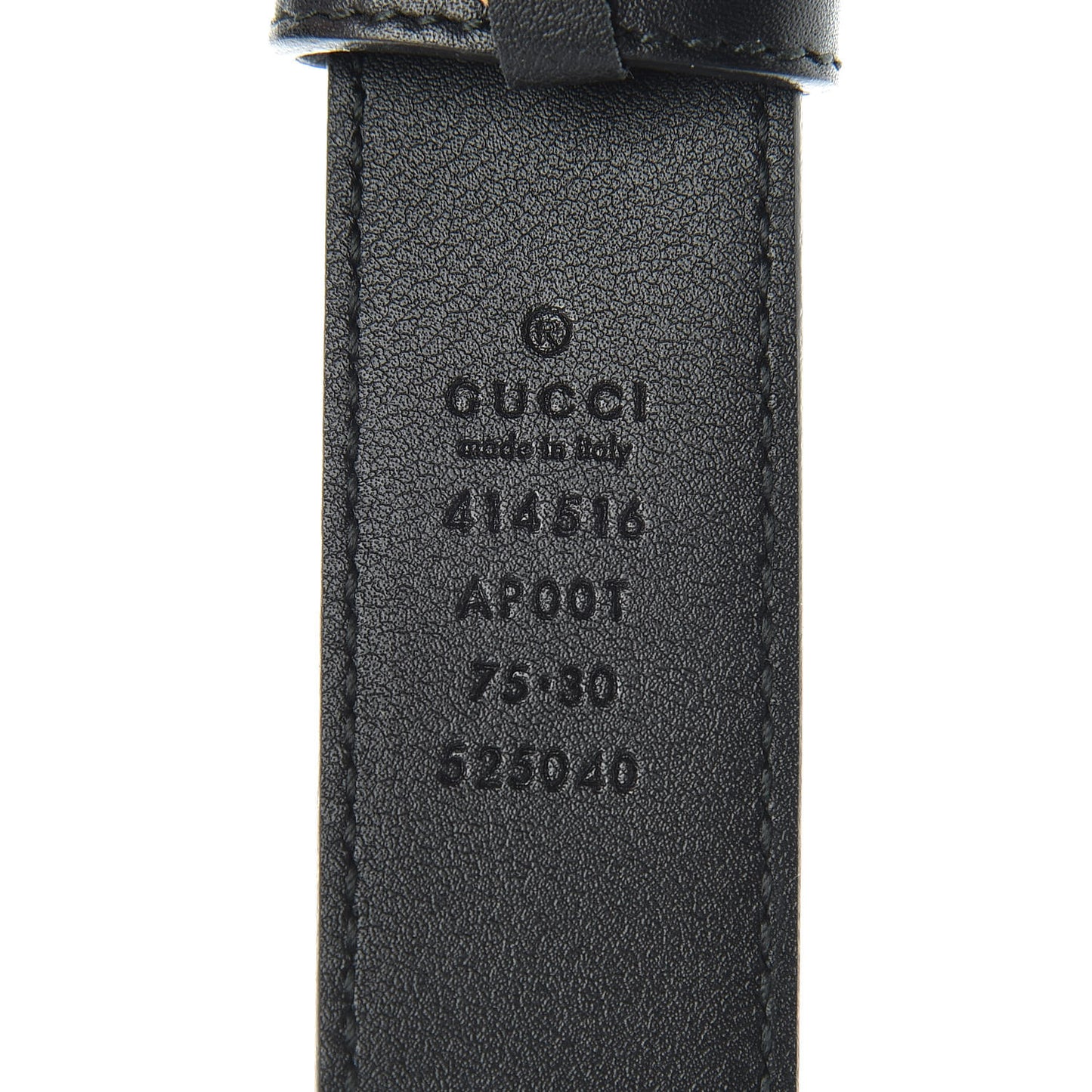 Calfskin Double G 30mm Belt 75 30 Black