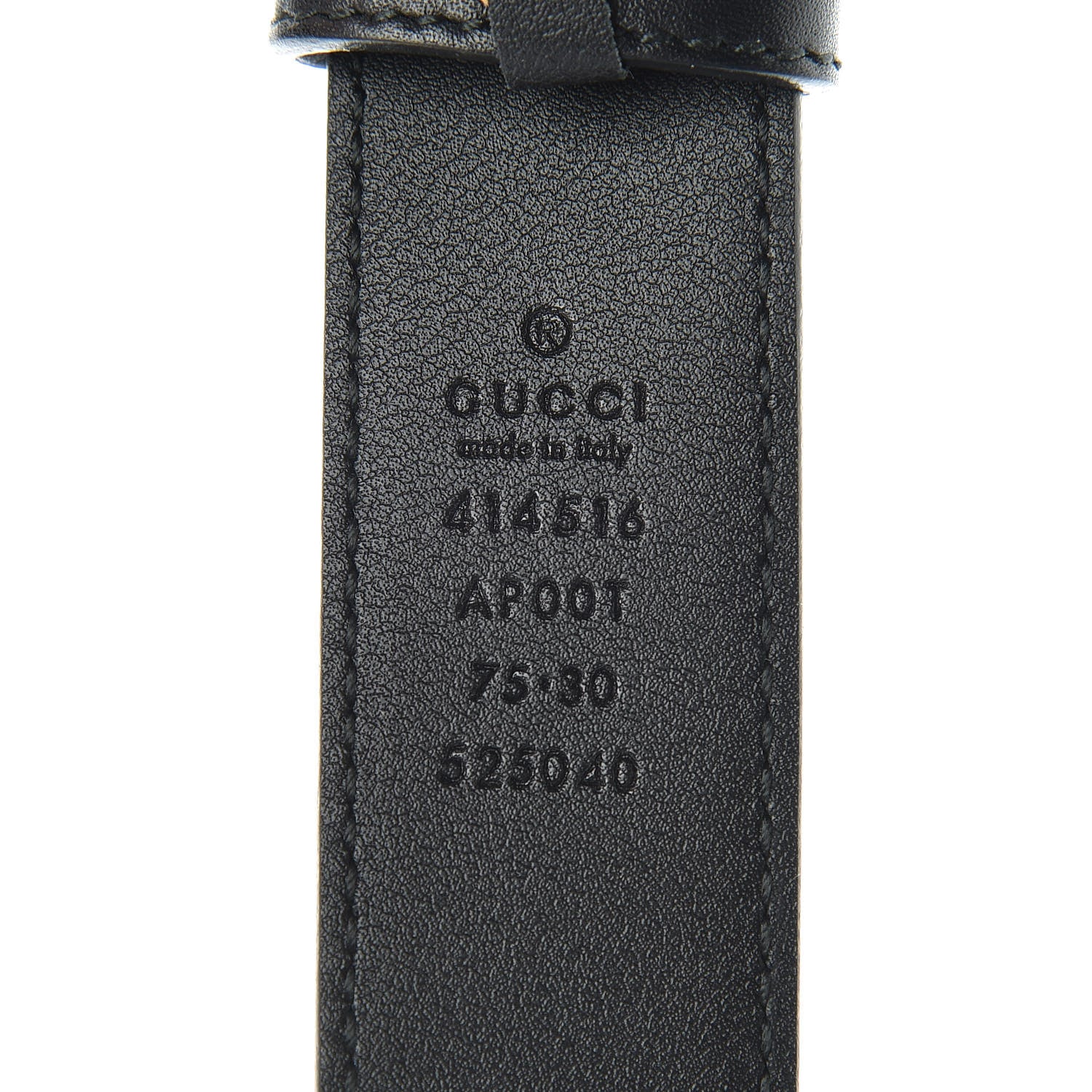 Gucci Calfskin Double G 30mm Belt 75 30 Black 4 of 7