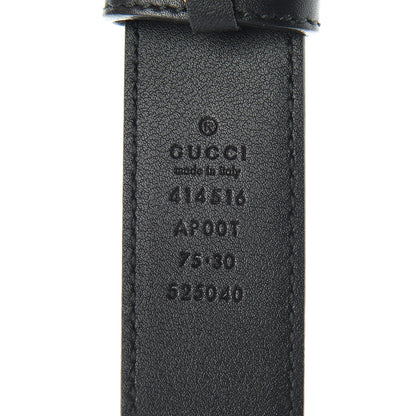 Gucci Calfskin Double G 30mm Belt 75 30 Black 4 of 7