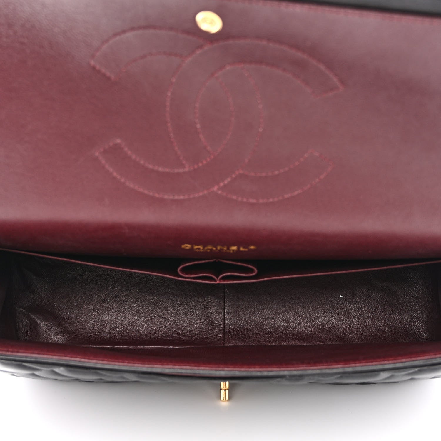 Chanel Lambskin Quilted Maxi Double Flap Black 5 of 13