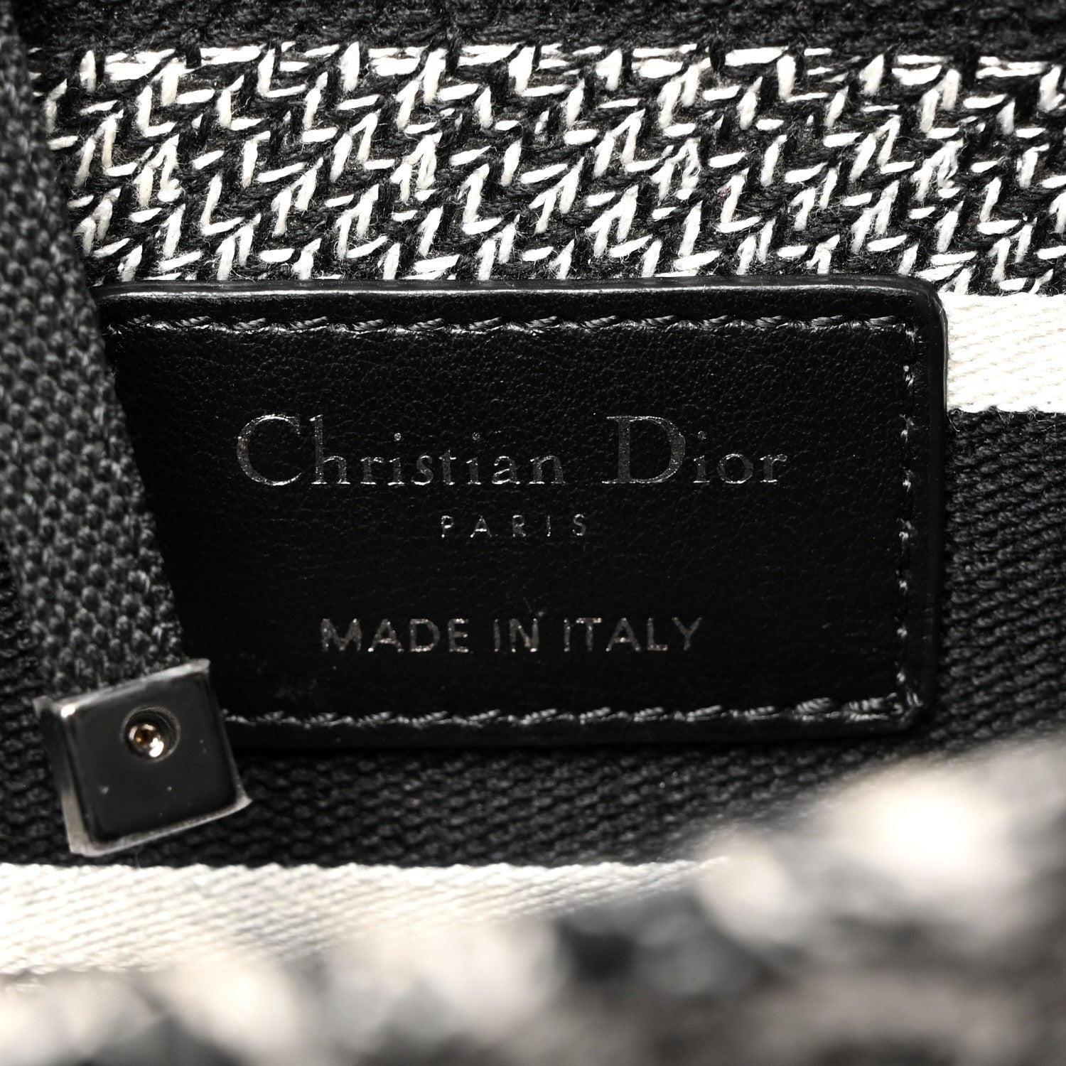 Christian Dior Canvas Embroidered Zodiac Toile De Jouy Medium Lady D-Lite Black 6 of 10