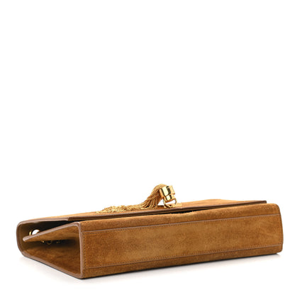 Saint Laurent Suede Medium Classic Monogram Kate Tassel Satchel Light Ochre 4 of 10