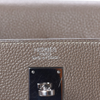 Hermes Togo Kelly Retourne 35 Etoupe 7 of 36