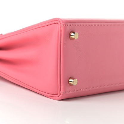 Hermes Swift Kelly Retourne 25 Rose Azalee 9 of 13