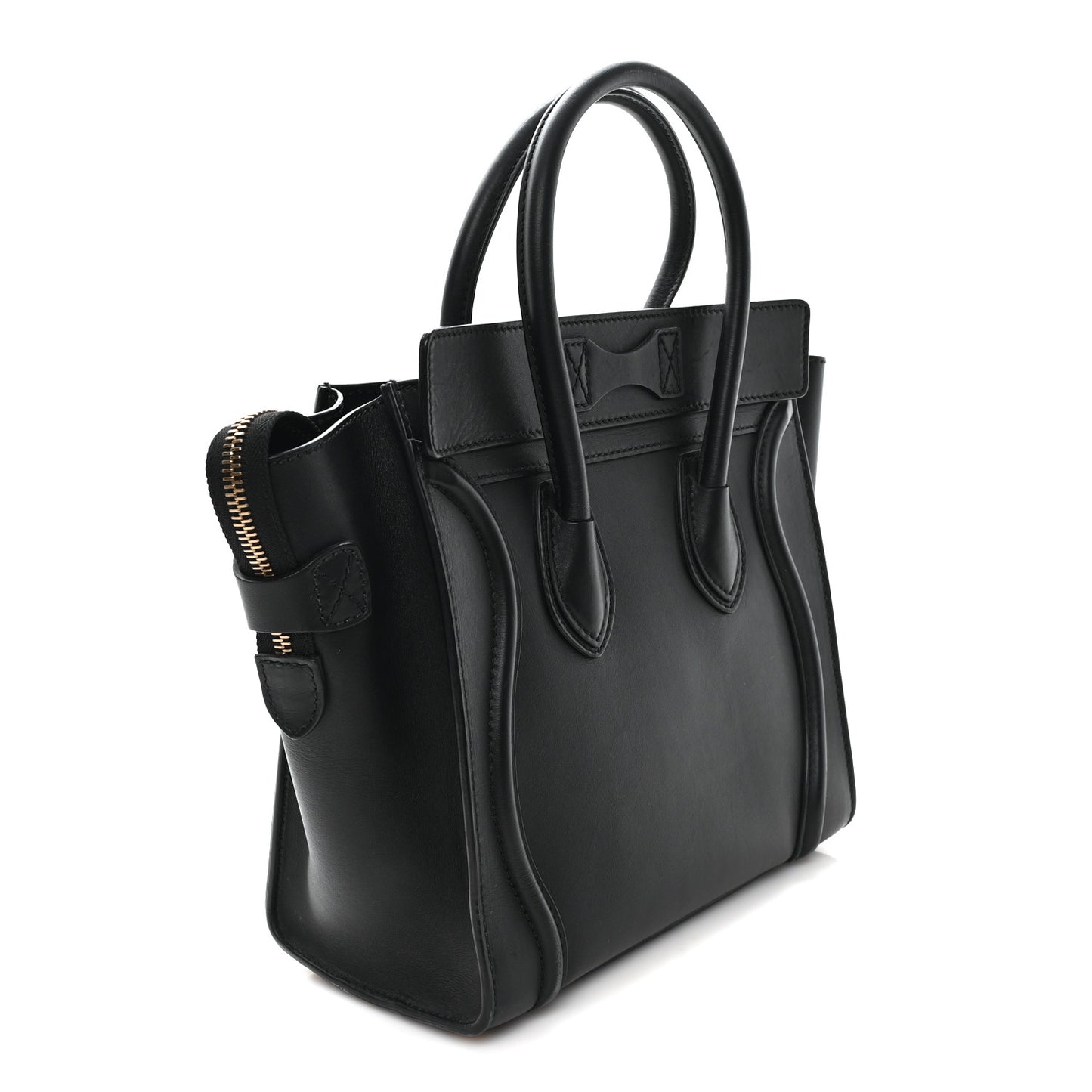 Smooth Calfskin Micro Luggage Black