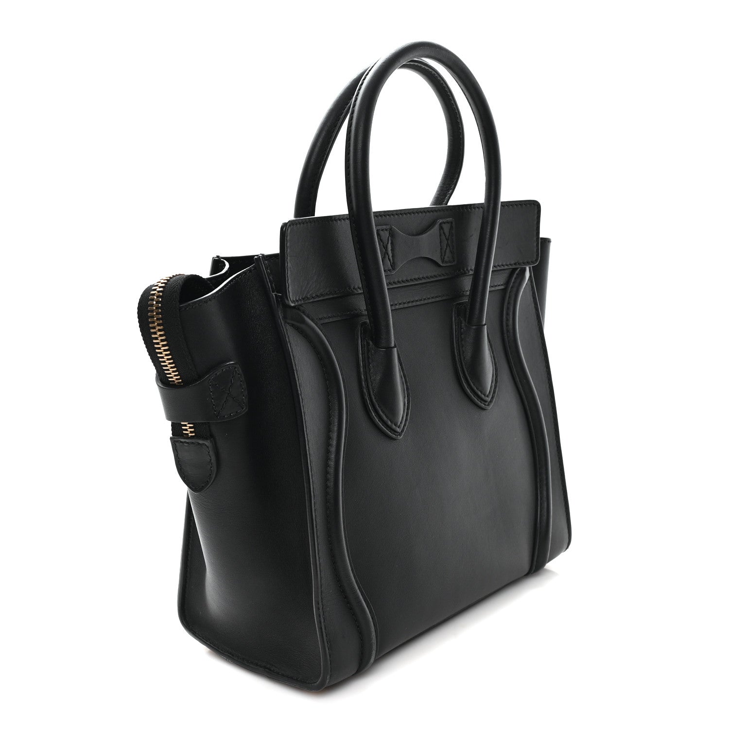 Celine Smooth Calfskin Micro Luggage Black 3 of 9