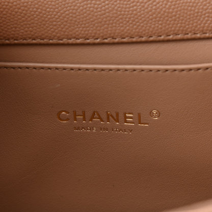 Chanel Caviar Quilted Mini Coco First Flap Beige 6 of 11