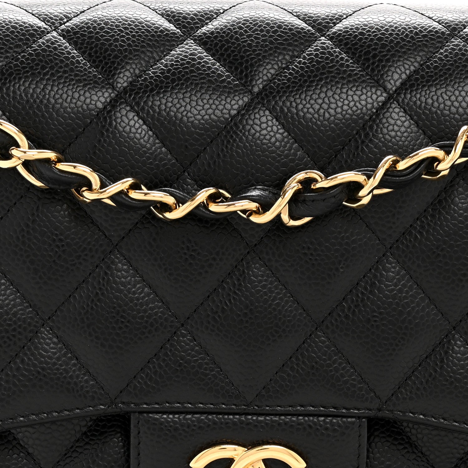 Chanel Caviar Quilted Jumbo Double Flap Black 8 of 14
