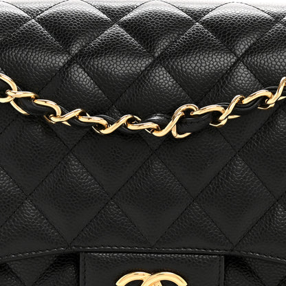 Chanel Caviar Quilted Jumbo Double Flap Black 8 of 14