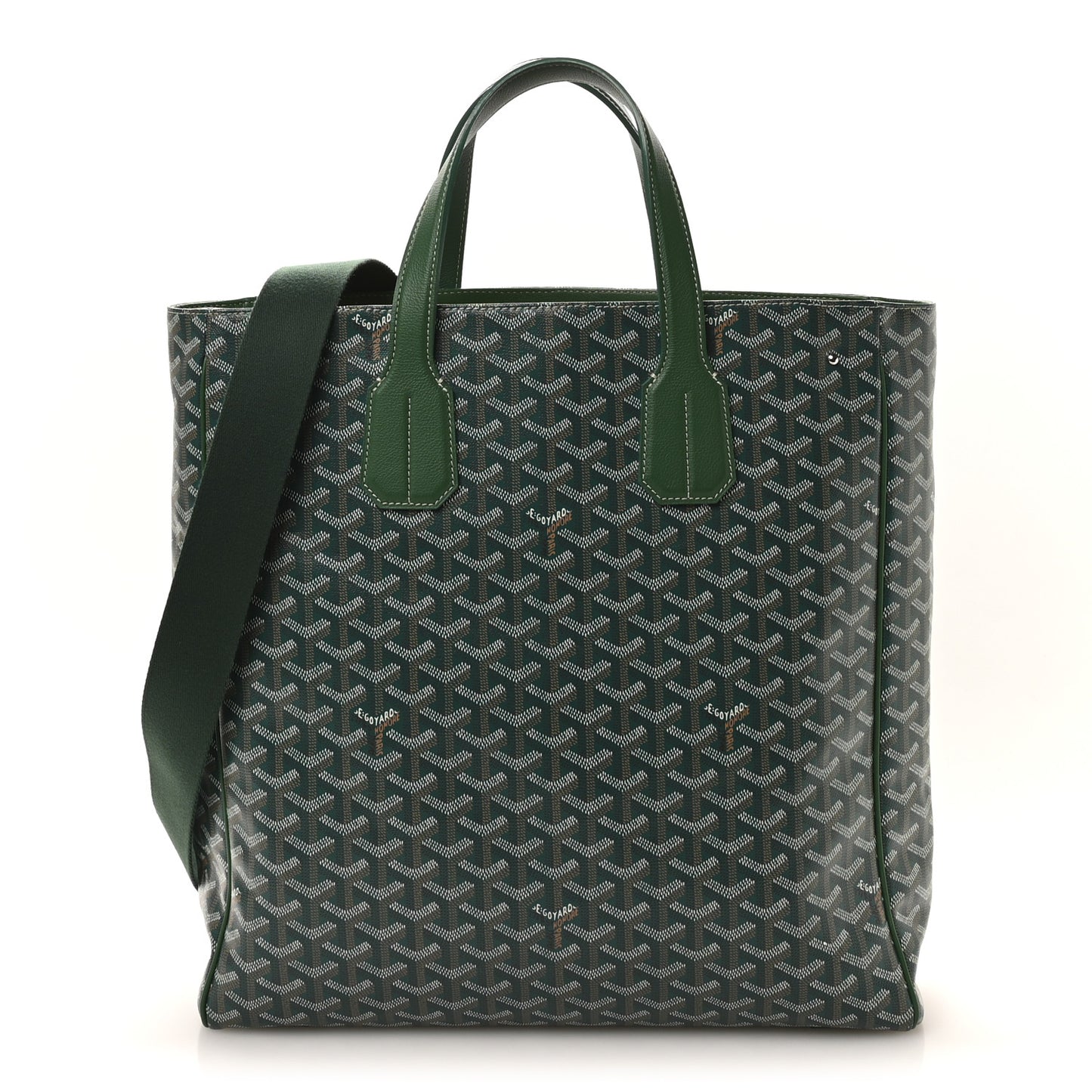 Goyardine Voltaire III Tote Green