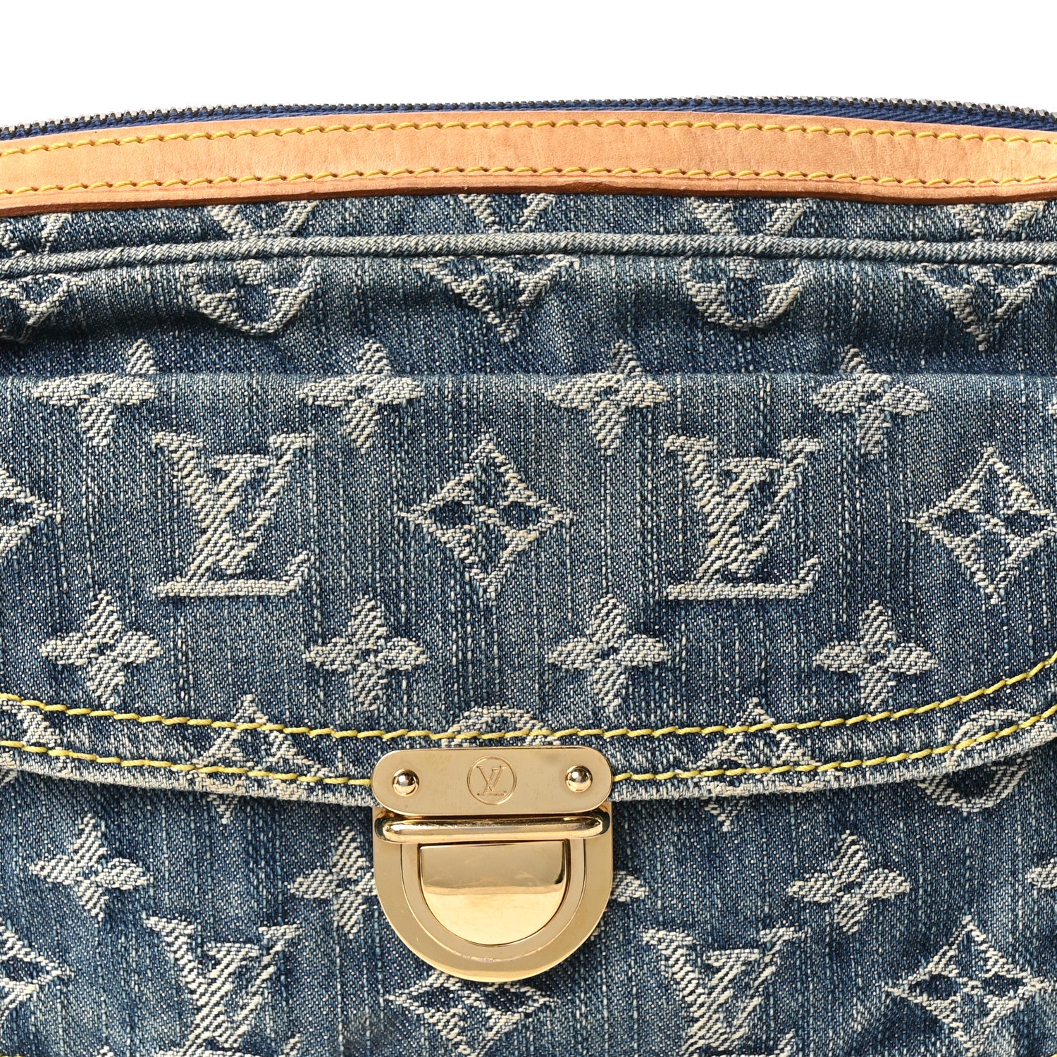 Louis Vuitton Monogram Denim Bum Bag Blue 6 of 8